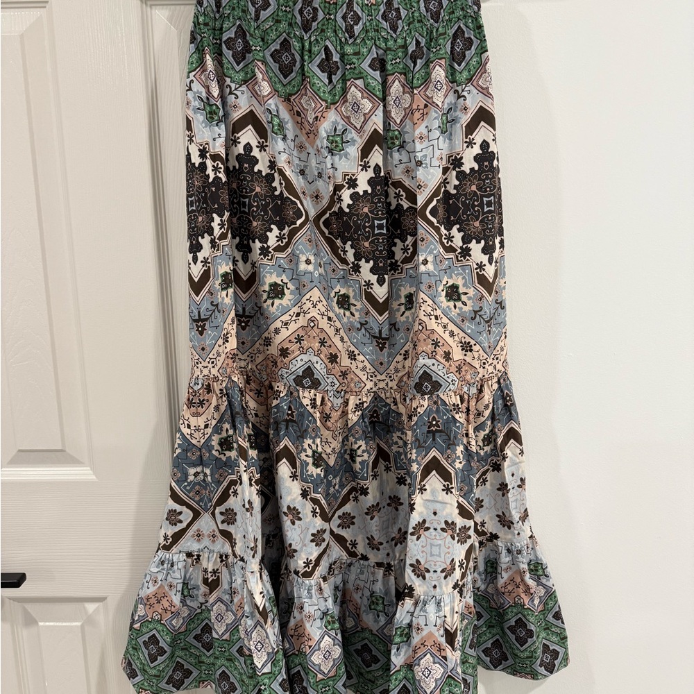 Cara Cara Multicolor Patchwork Maxi Skirt